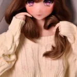 148cm Brown Curly Hair Sex Dolls Female Sex Dolls Breast Sex Toys