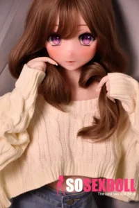 148cm Brown Curly Hair Sex Dolls Female Sex Dolls Breast Sex Toys