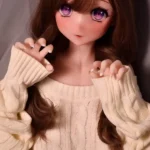 148cm Brown Curly Hair Sex Dolls Female Sex Dolls Breast Sex Toys
