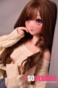 148cm Brown Curly Hair Sex Dolls Female Sex Dolls Breast Sex Toys