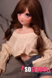 148cm Brown Curly Hair Sex Dolls Female Sex Dolls Breast Sex Toys