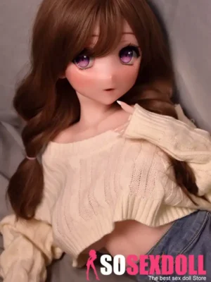 148cm Brown Curly Hair Sex Dolls Female Sex Dolls Breast Sex Toys