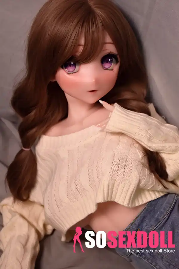 148cm Brown Curly Hair Sex Dolls Female Sex Dolls Breast Sex Toys