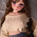 148cm Brown Curly Hair Sex Dolls Female Sex Dolls Breast Sex Toys