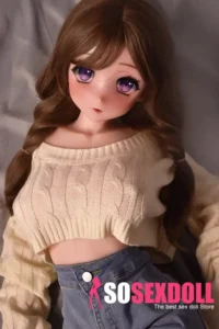 148cm Brown Curly Hair Sex Dolls Female Sex Dolls Breast Sex Toys