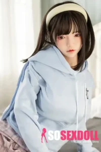 150cm 4ft9 Blue Sweatshirt Pure Love Dolls Realistic Silicone Sex Dolls
