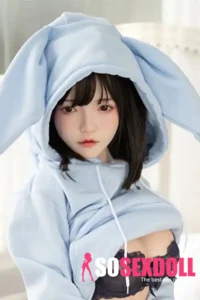 150cm 4ft9 Blue Sweatshirt Pure Love Dolls Realistic Silicone Sex Dolls