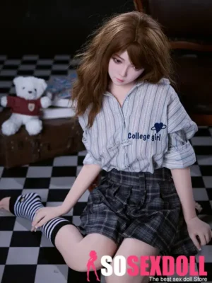 150cm 4ft9 Brown Hair Loli Cute Sex Dolls High Quality Sex Dolls