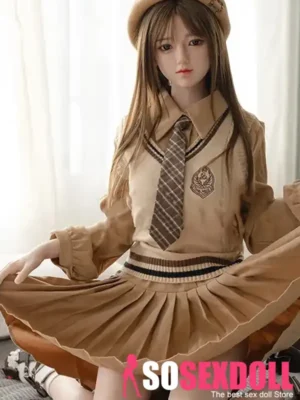 150cm 4ft9 Brown Short Skirt Suit Sex Dolls Adult Sex Toys For Men