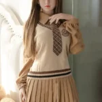 150cm 4ft9 Brown Short Skirt Suit Sex Dolls Adult Sex Toys For Men