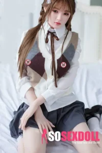 150cm 4ft9 Gray Short Skirt Pure Love Dolls Full Body Silicone Sex Dolls