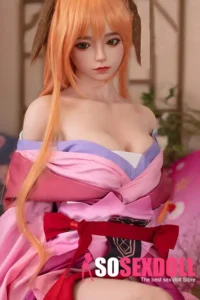 150cm 4ft9 Orange Haired Ancient Style Sex Dolls Realistic Life Size Dolls