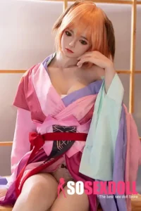 150cm 4ft9 Orange Haired Ancient Style Sex Dolls Realistic Life Size Dolls