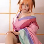 150cm 4ft9 Orange Haired Ancient Style Sex Dolls Realistic Life Size Dolls