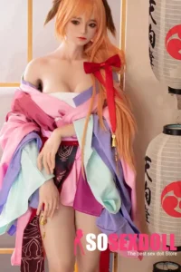 150cm 4ft9 Orange Haired Ancient Style Sex Dolls Realistic Life Size Dolls