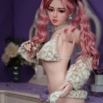 150cm 4ft9 Pink Double Ponytail Cute Sex Dolls Life Sized Sex Dolls Adult Sex Dolls