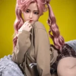 150cm 4ft9 Pink Double Ponytail Cute Sex Dolls Life Sized Sex Dolls Adult Sex Dolls