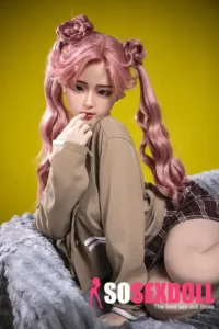 150cm 4ft9 Pink Double Ponytail Cute Sex Dolls Life Sized Sex Dolls Adult Sex Dolls