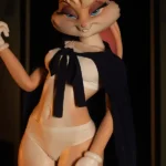 150cm 4ft9 Silicone Rabbit Cosplay Cute Style Petite Breasts Sex Doll