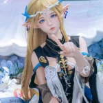 152cm 5ft Yellow Hair Elf Ear Sex Dolls Game Lady Dolls Life Sized Sex Dolls