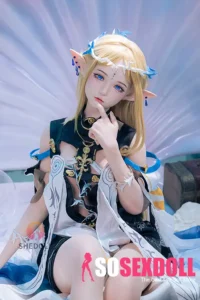 152cm 5ft Yellow Hair Elf Ear Sex Dolls Game Lady Dolls Life Sized Sex Dolls