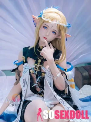152cm 5ft Yellow Hair Elf Ear Sex Dolls Game Lady Dolls Life Sized Sex Dolls