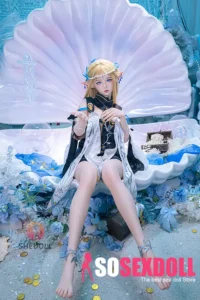 152cm 5ft Yellow Hair Elf Ear Sex Dolls Game Lady Dolls Life Sized Sex Dolls