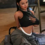 153 cm 5 m TPE-sexdukke med lubne bryster og høy hestehale på lager (kun i USA)