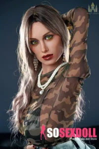 153cm 5ft TPE Juicy Hips Brunette Bombshell Sex Doll #DC56 Head