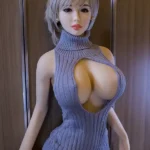 153cm 5ft TPE Short Hair Blue Knitwear Sex Doll In Stock(US Only)