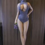 153cm 5ft TPE Short Hair Blue Knitwear Sex Doll In Stock(US Only)