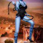 156cm 5ft2 TPE Alien Style Blue Busty Alluring Body Warrior Sex Doll #A1 Head