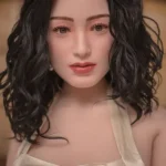 157cm 5ft2 Silicone Celebrity Woman Petite Breasts Black Curls Sex Doll