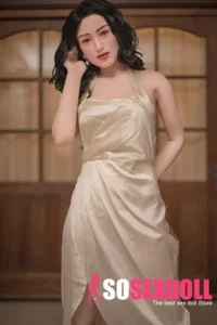 157cm 5ft2 Silicone Celebrity Woman Petite Breasts Black Curls Sex Doll