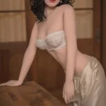 157cm 5ft2 Silicone Celebrity Woman Petite Breasts Black Curls Sex Doll