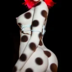 157cm 5ft2 Silicone Dotted Light Shadow Pink Hair Perky Chests Sex Doll