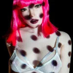 157cm 5ft2 Silicone Dotted Light Shadow Pink Hair Perky Chests Sex Doll