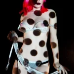 157cm 5ft2 Silicone Dotted Light Shadow Pink Hair Perky Chests Sex Doll