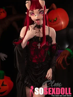 Red Hair Gothic Dress Sex Doll