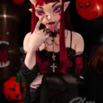 Red Hair Gothic Dress Sex Doll