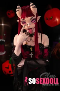 Red Hair Gothic Dress Sex Doll