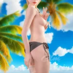 Blonde Ponytail Sexy Swimsuit Sex Doll