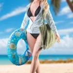 Blonde Ponytail Sexy Swimsuit Sex Doll