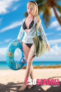 Blonde Ponytail Sexy Swimsuit Sex Doll