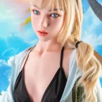 Blonde Ponytail Sexy Swimsuit Sex Doll