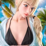 Blonde Ponytail Sexy Swimsuit Sex Doll