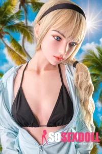 Blonde Ponytail Sexy Swimsuit Sex Doll