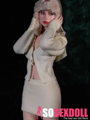 157cm 5ft2 Silicone Western Woman Blonde Hair Petite Breasts Sex Doll