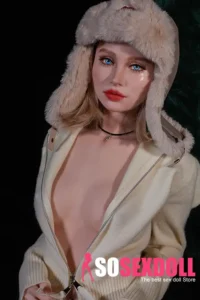 157cm 5ft2 Silicone Western Woman Blonde Hair Petite Breasts Sex Doll