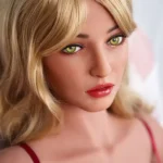 157cm 5ft2 TPE Large Chest Blonde Hair Curvy Body Sex Doll #DC05 Head